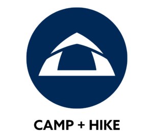 Camp hike category icon